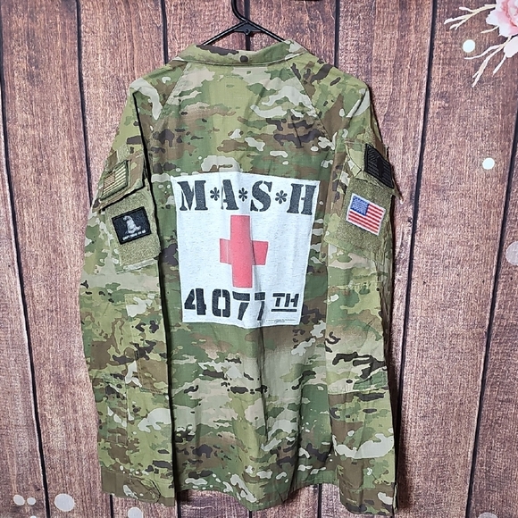 Other - Camouflage Military Jacket with M*A*S*H Patch